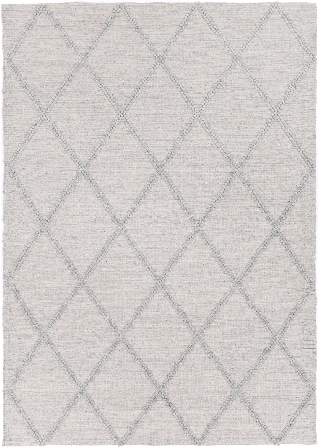 Goa Diamond Braided Grey Rug Hallway Runner
