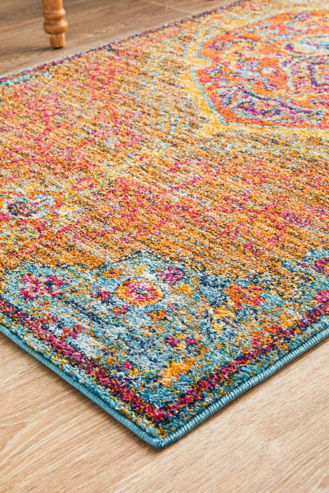 Radiance 422 Tangerine Runner Rug