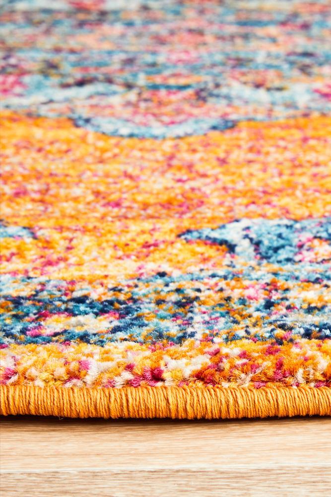 Radiance 433 Rust Round Rug