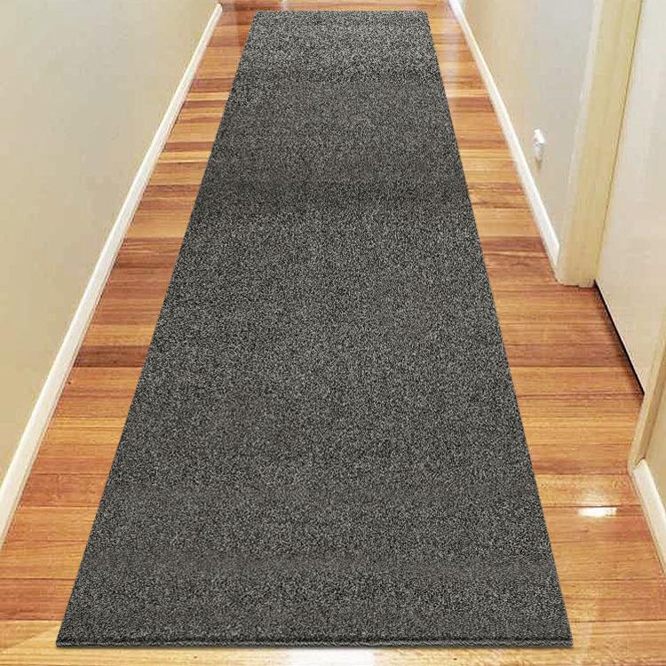 Simple 6365 Dark Grey Hallway Runner
