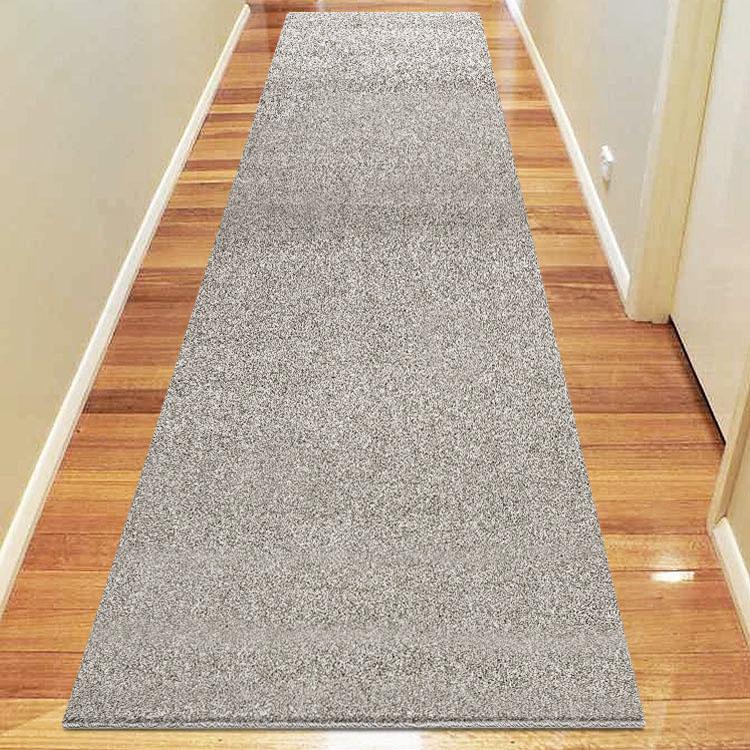Simple 6365 Light Grey Hallway Runner