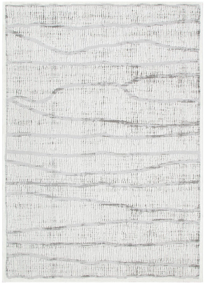 Sierra Abstract Silver Lines Rug