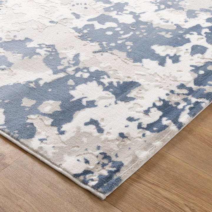 Amalfi Abstract Splash Blue Multi Rug