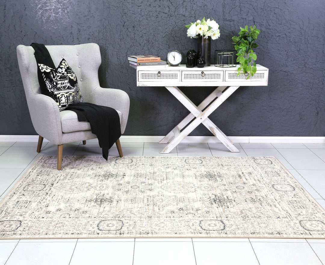 Arya Cream ZieglerTraditional Ikat Rug