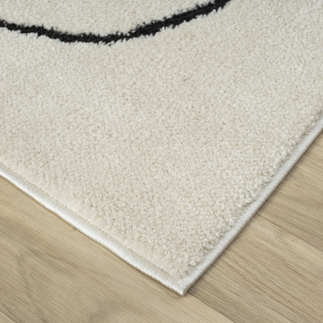 Arcadia Freeform Linework Ivory Runner Rug