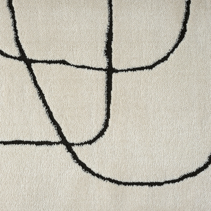 Arcadia Freeform Linework Ivory Runner Rug