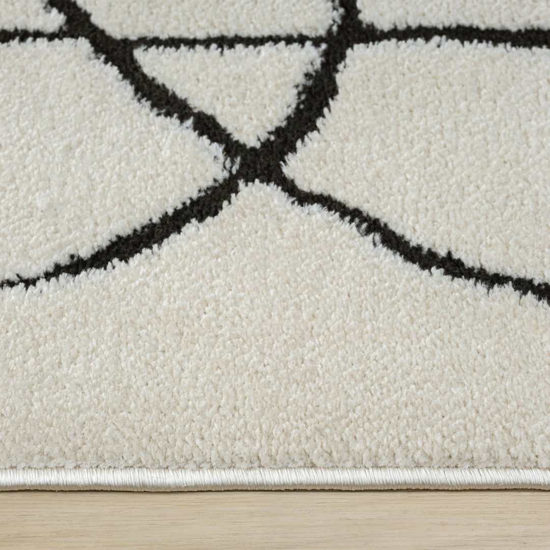 Arcadia Freeform Linework Ivory Runner Rug