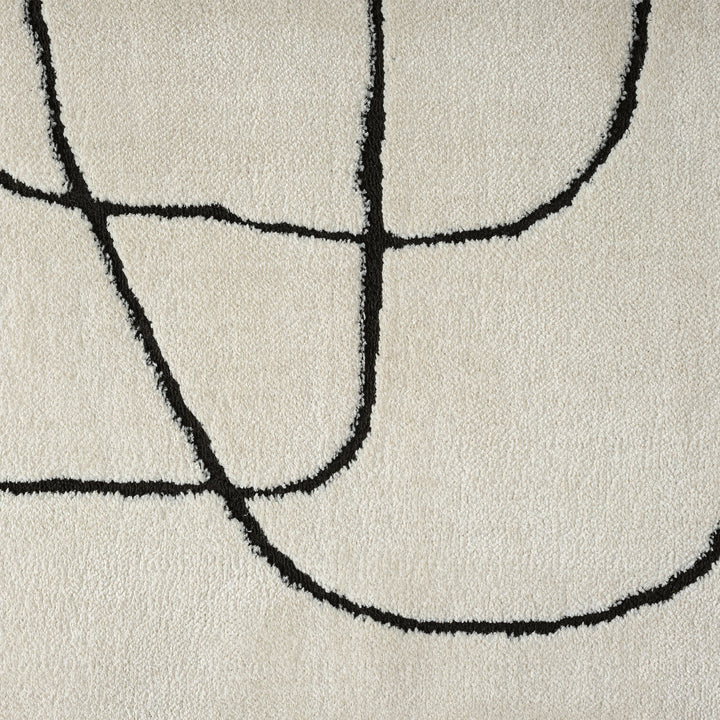 Arcadia Freeform Linework Ivory Rug