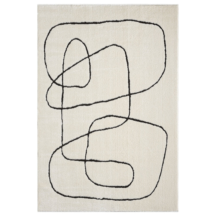 Arcadia Freeform Linework Ivory Rug