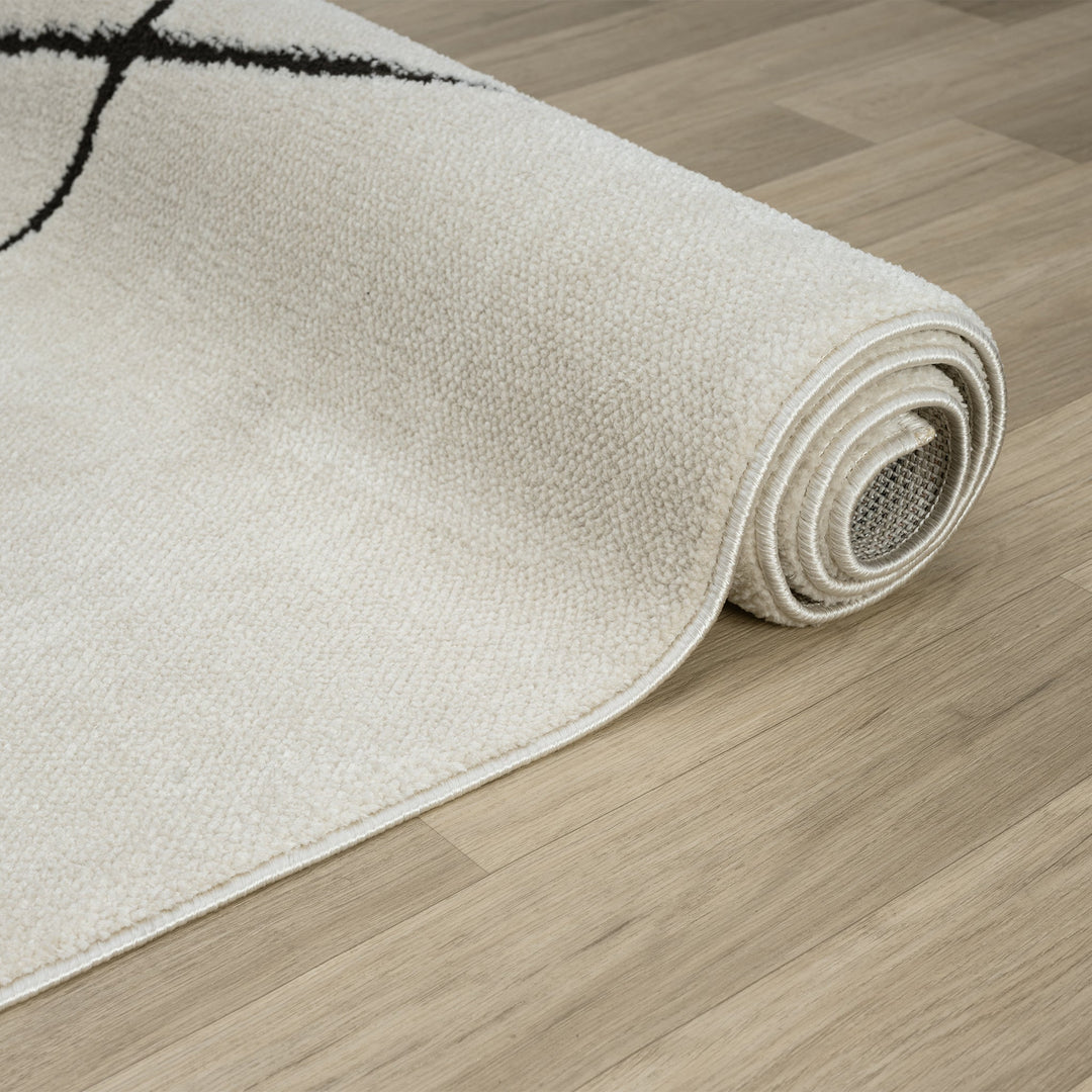 Arcadia Freeform Linework Ivory Rug