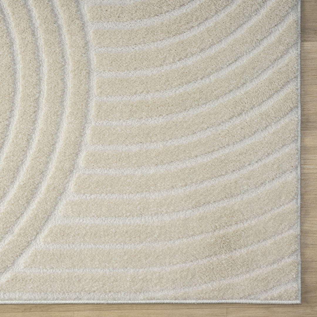 Arcadia Sculpted Arches Sand Rug