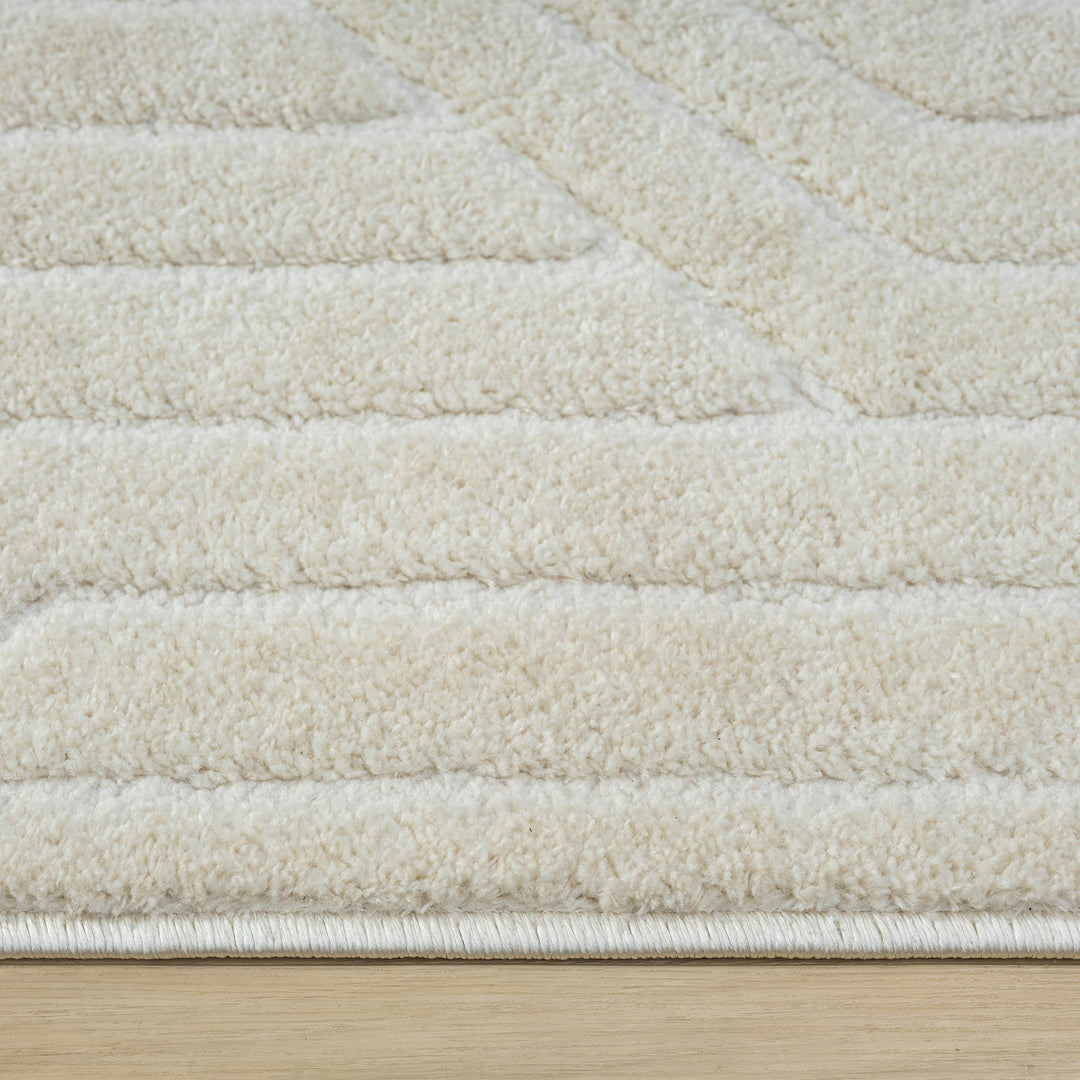 Arcadia Geometric Maze Stone Runner Rug