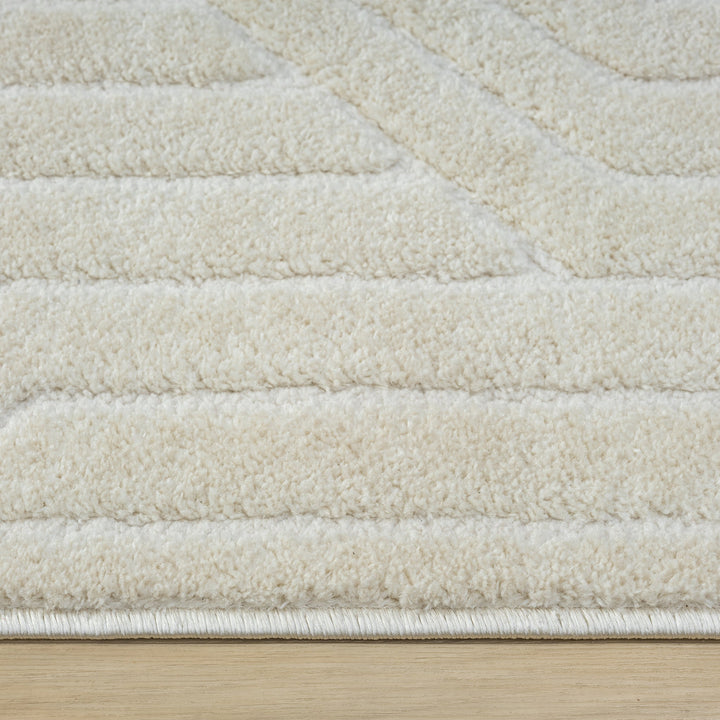 Arcadia Geometric Maze Stone Runner Rug