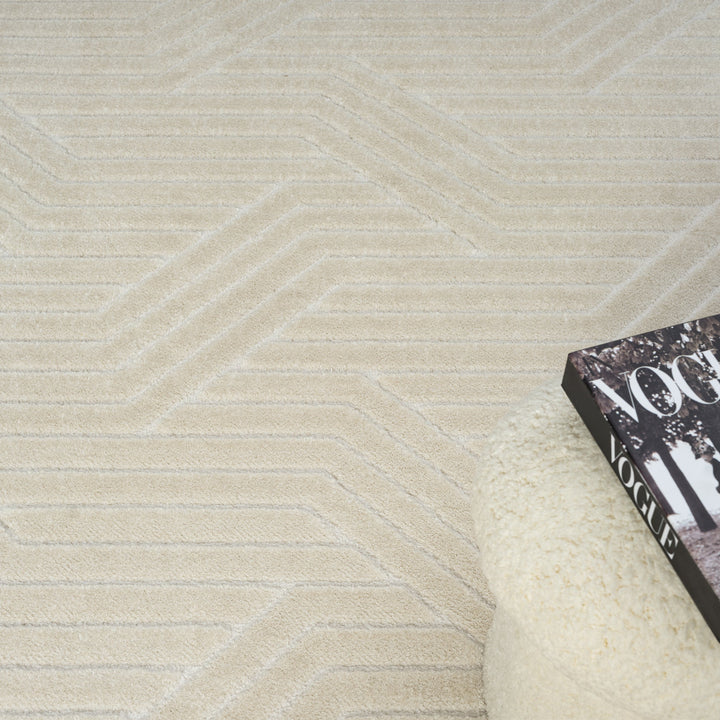 Arcadia Geometric Maze Stone Rug