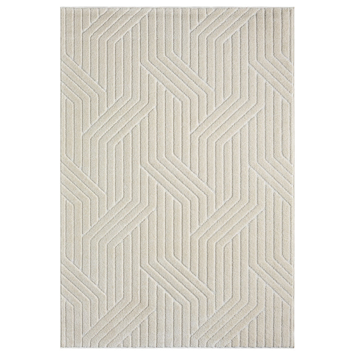 Arcadia Geometric Maze Stone Rug