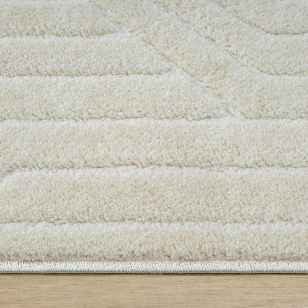 Arcadia Geometric Maze Stone Rug