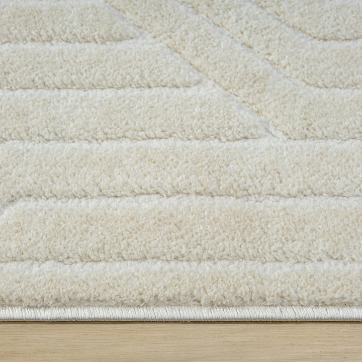 Arcadia Geometric Maze Stone Rug