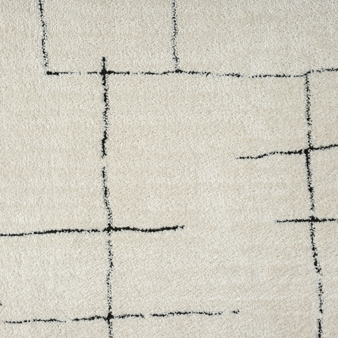 Arcadia Sketch Grid Vanilla Runner Rug