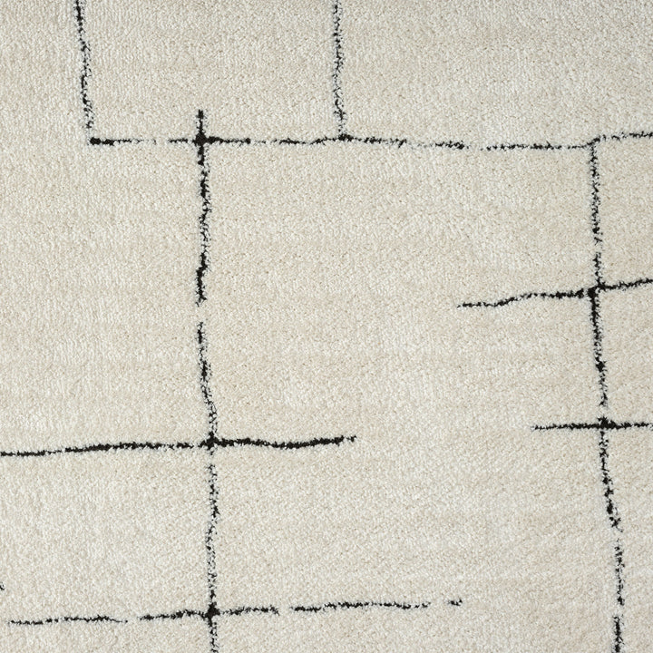 Arcadia Sketch Grid Vanilla Runner Rug