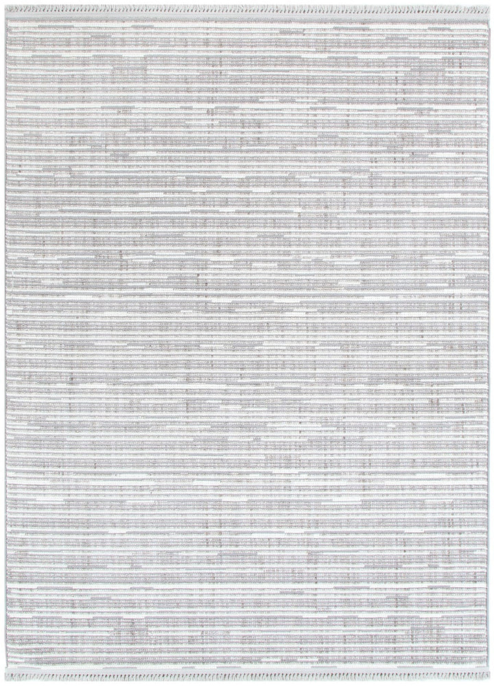 Berno Silver Ivory Loop Lines Rug