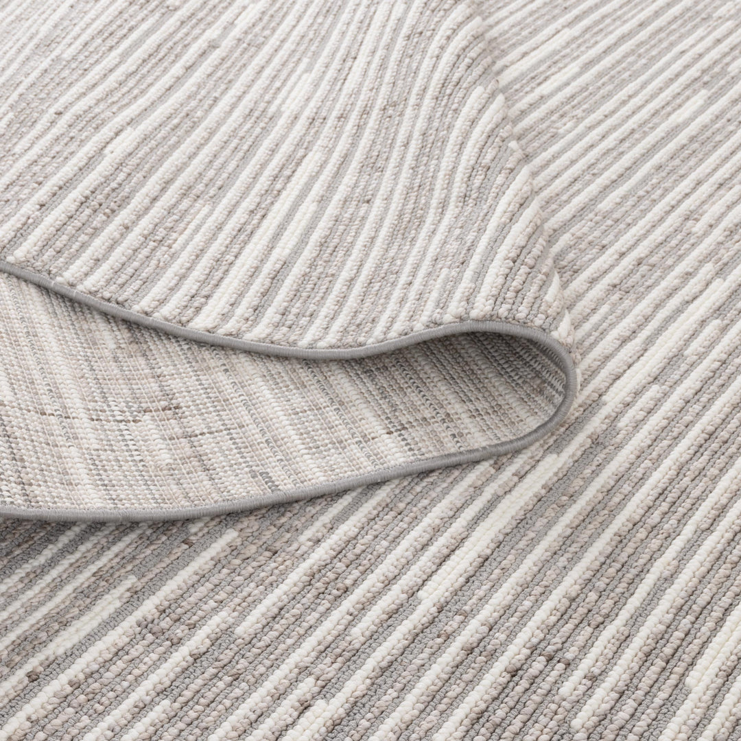 Berno Silver Ivory Loop Lines Rug