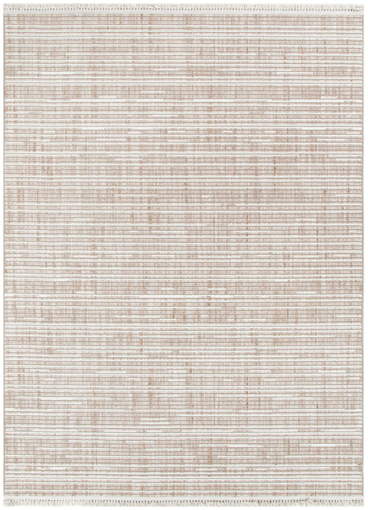 Berno Beige Ivory Loop Lines Rug