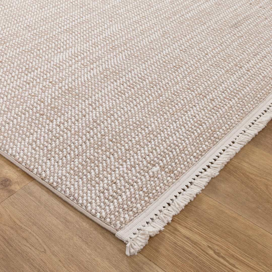Berno Ivory Beige Loop Rug