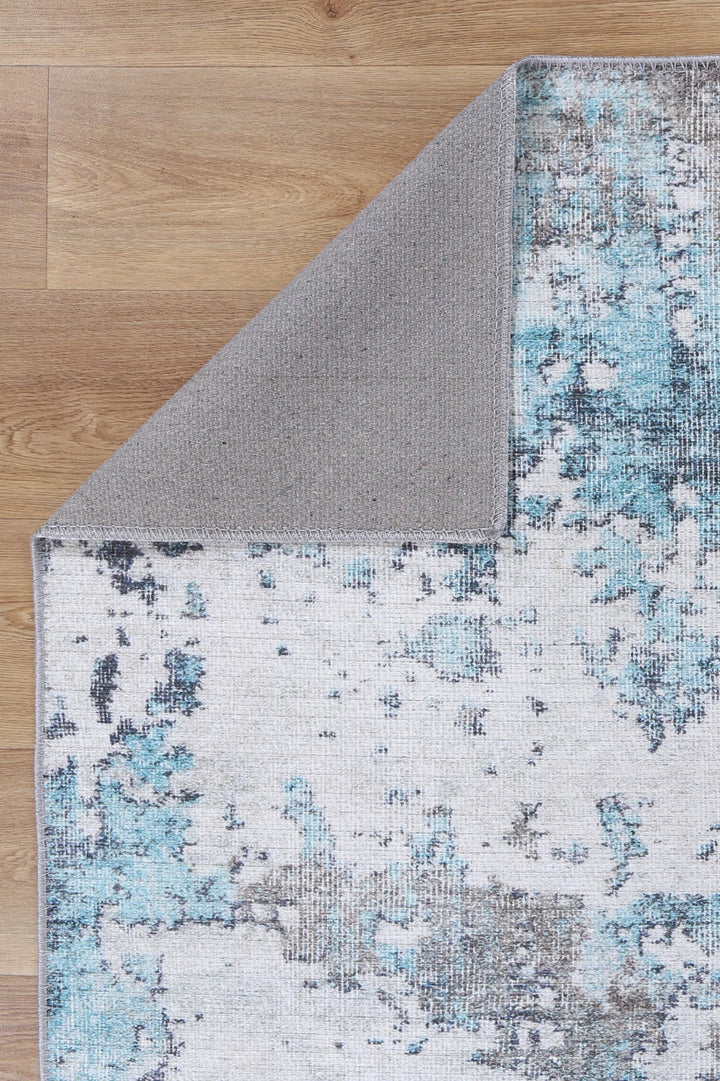 Babylon Akkad Blue Washable Rug