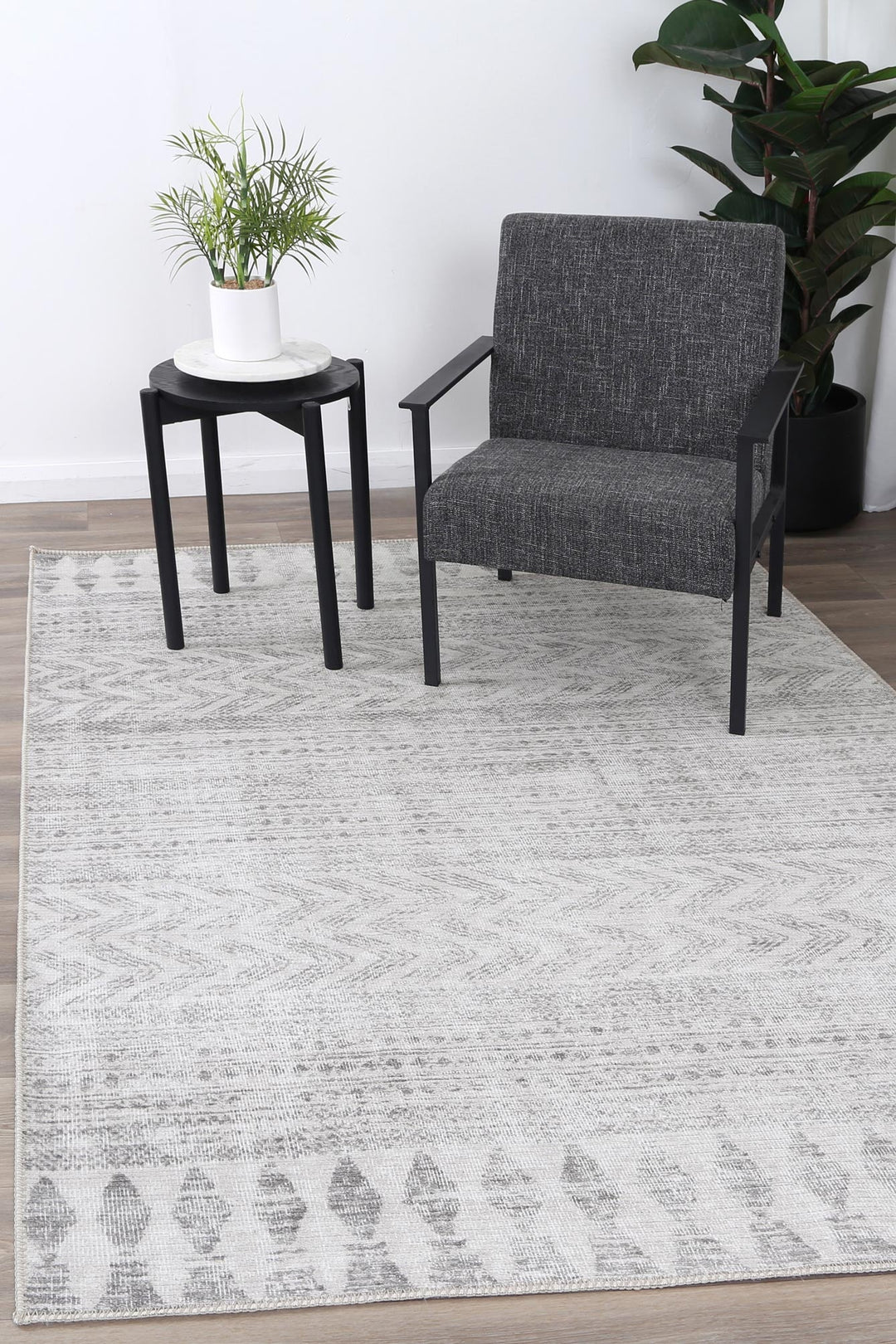 Babylon Ramad Grey Rug