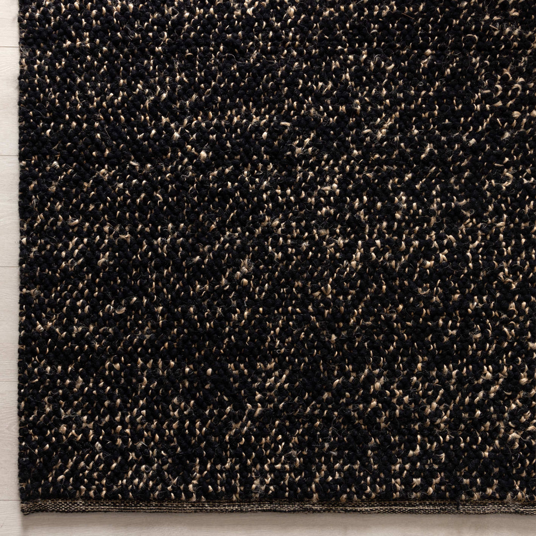 Eco Weave Black Jute and Wool Rug