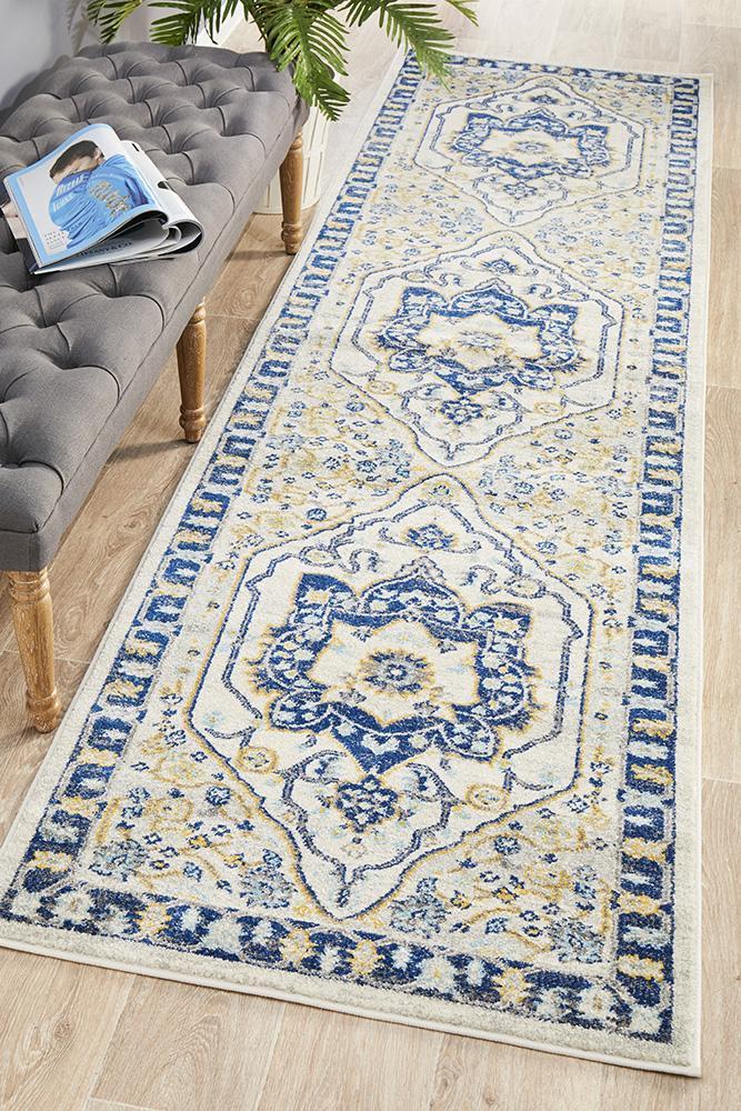 Babylon 201 Navy Runner Rug