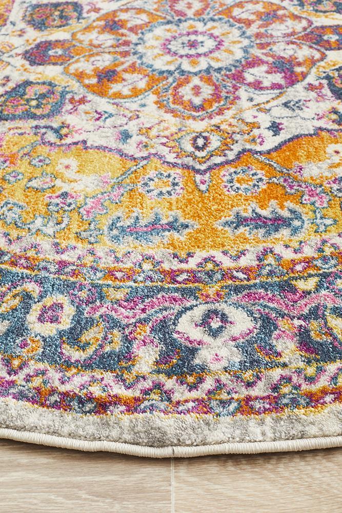 Babylon 207 Multi  Round Rug