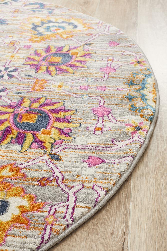 Babylon 210 Multi  Round Rug