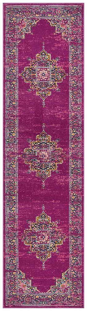 Babylon 211 Fuchsia  Runner Rug