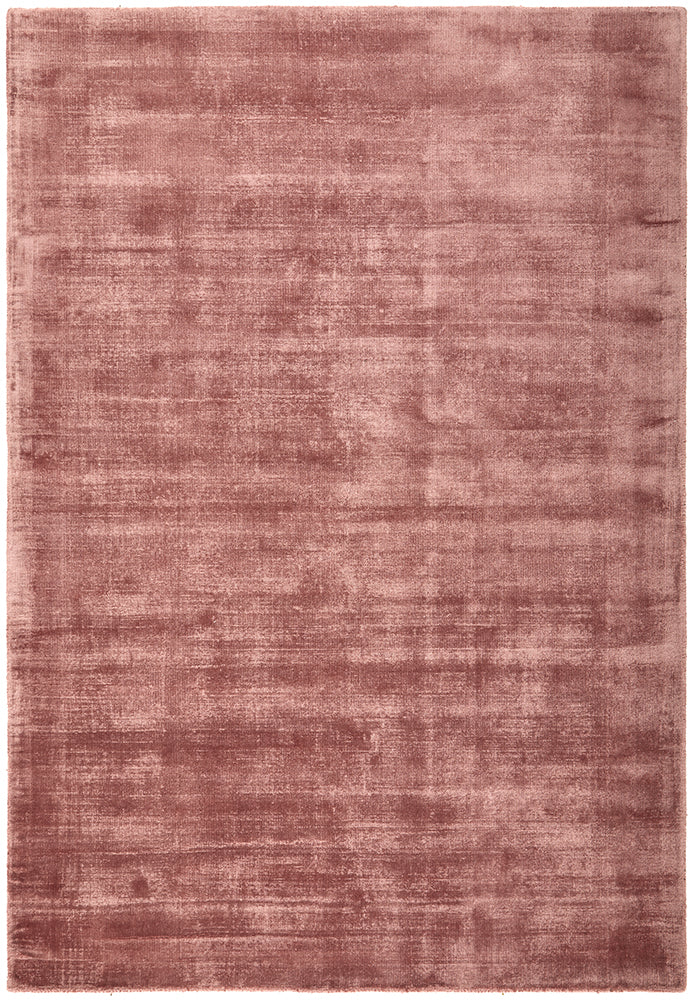 Bliss Blush Pink Minimal Luxury Viscose Rug
