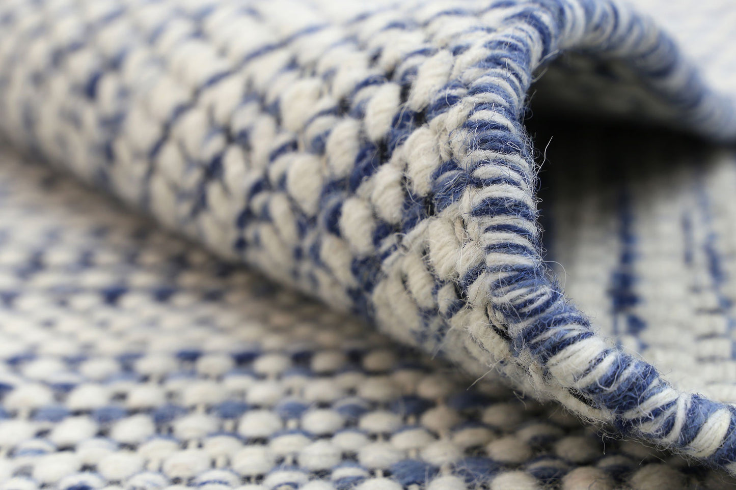 Nordic Blue Reversible Wool Rug