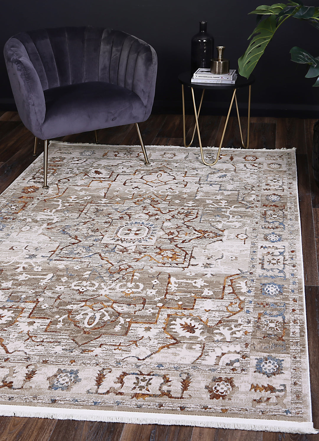 Bohemian Paradise Medalion Beige Multi Rug