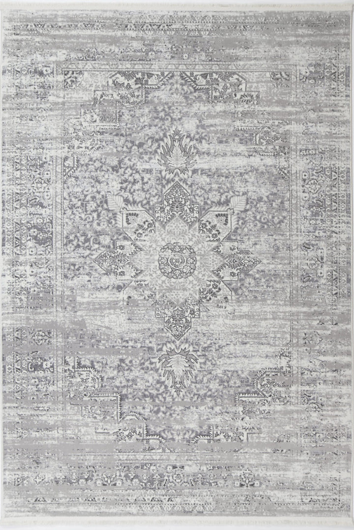 Bohemian Paradise Medalion Grey Rug