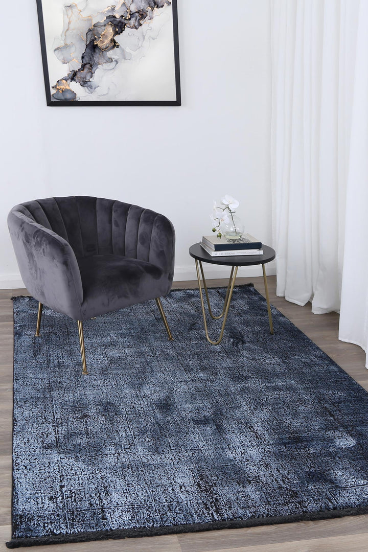 Brooklyn Distressed Oriental Blue Rug