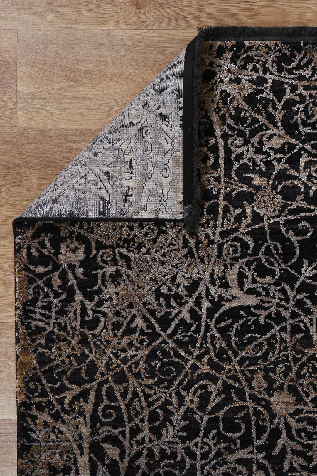 Brooklyn Intricate Floral Gold Rug