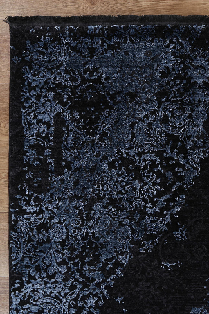 Brooklyn Distressed Medallion Blue Rug