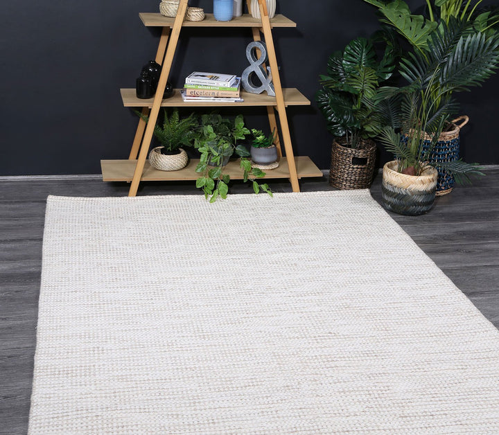 Nordic Beige Reversible Wool Rug