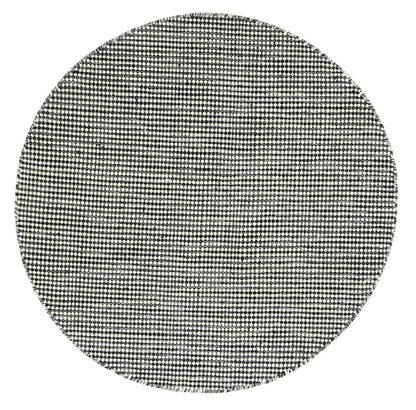 Nordic Charcoal Reversible Wool Round Rug