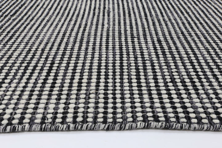 Nordic Charcoal Reversible Wool Rug