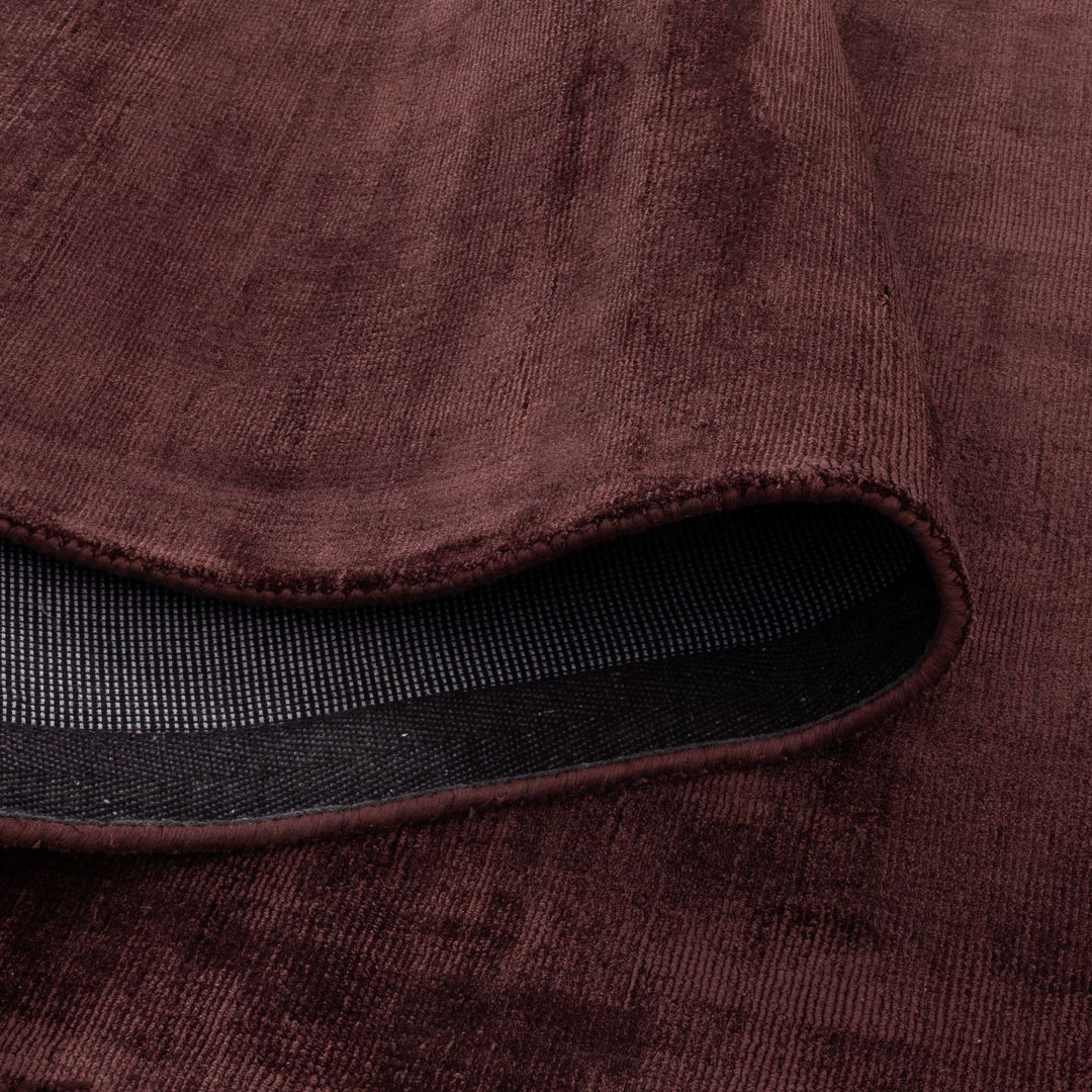 Reverie Modern Minimal Chocolate Cherry Rug