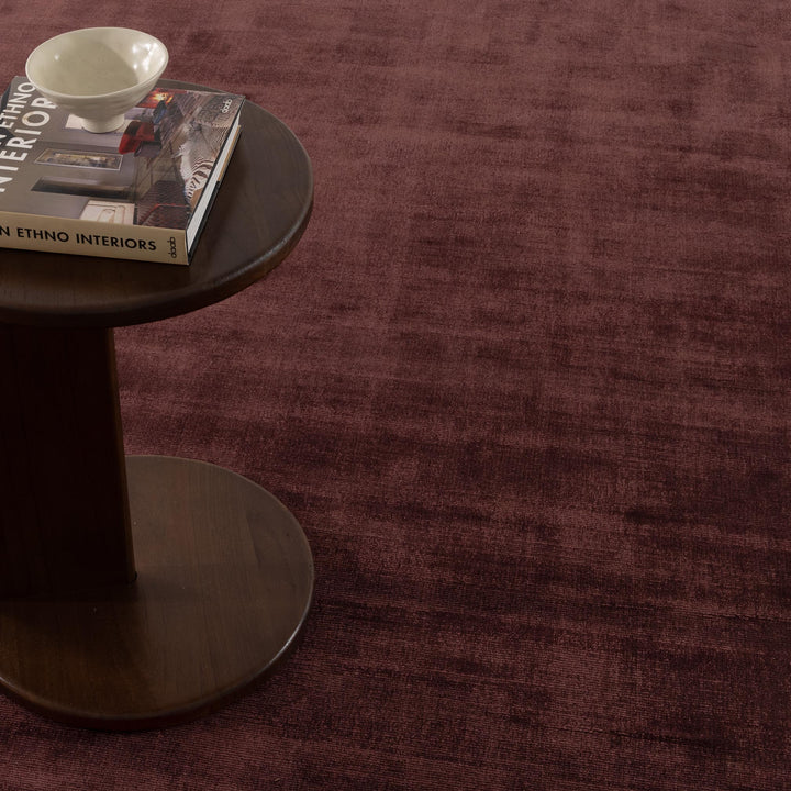 Reverie Modern Minimal Chocolate Cherry Rug