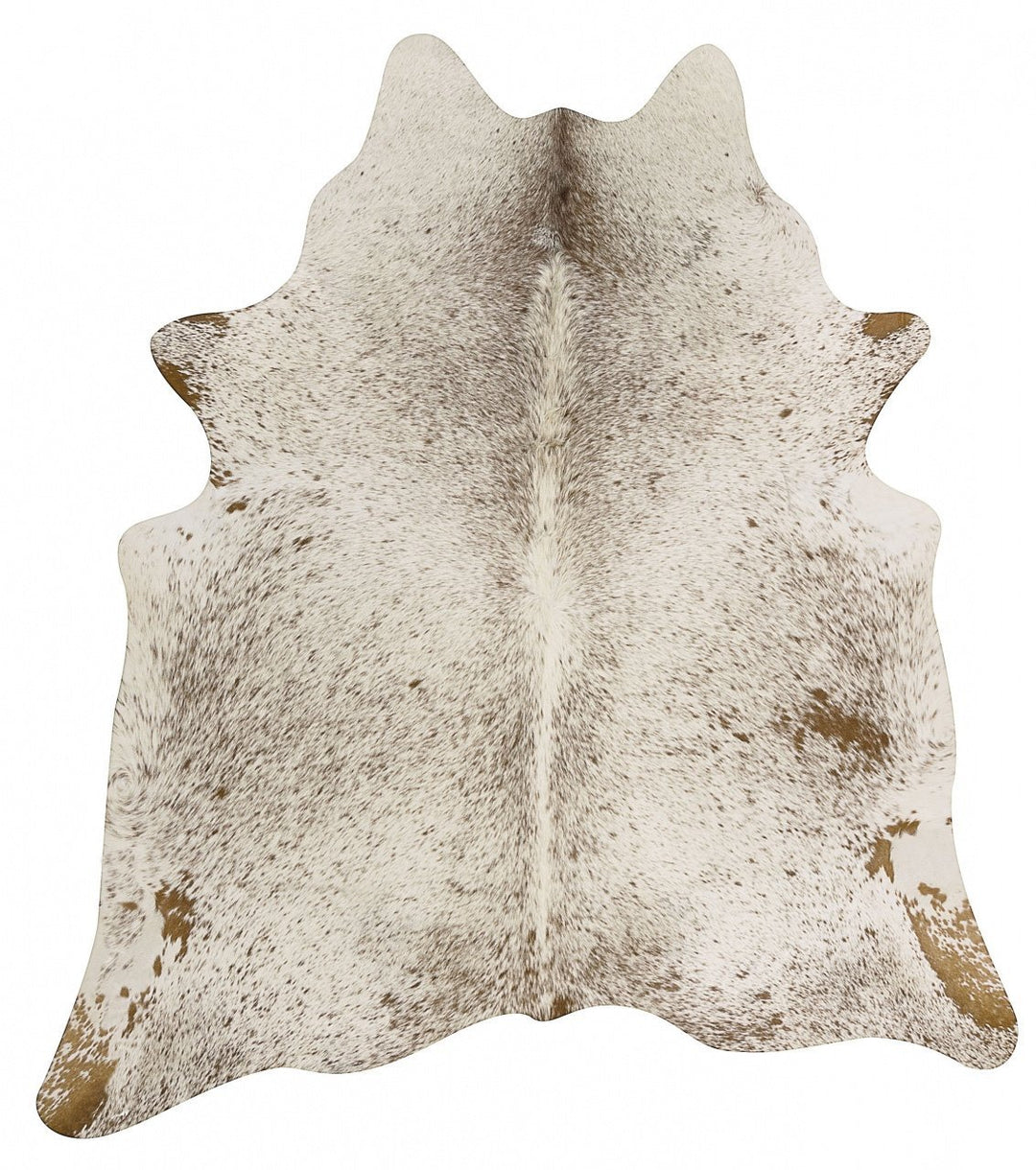 Exquisite Natural Cow Hide Salt & Pepper Brown