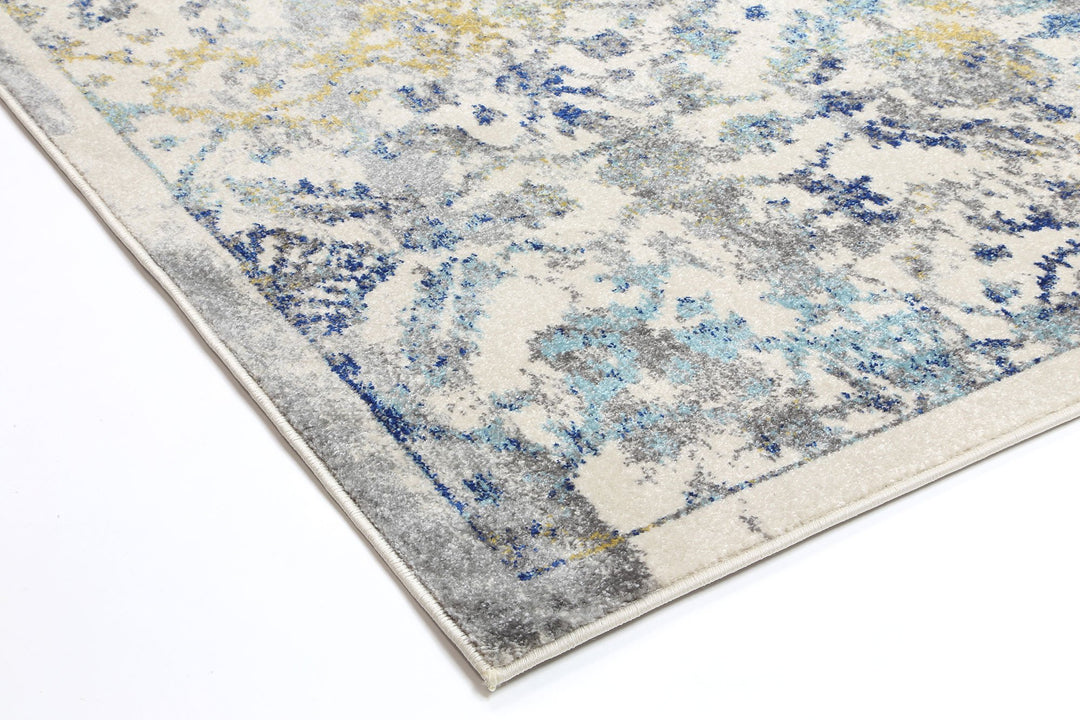 Delicate Blue Green Contemporary Rug