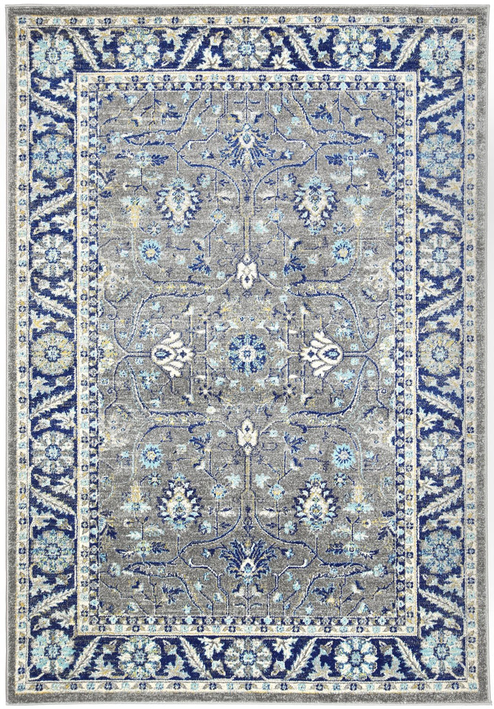 Delicate Navy Blue Oriental Rug