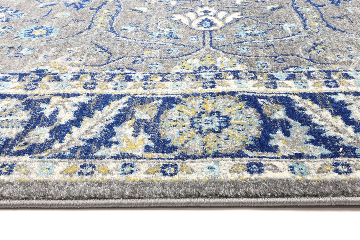 Delicate Navy Blue Oriental Rug